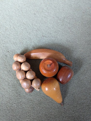 Wooden carved fruit - wooden,