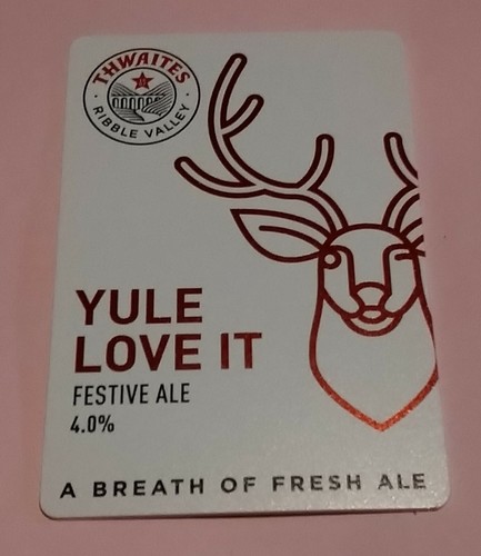 Thwaites brewery yule - thwaites, love