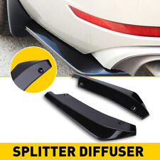 Universal For BMW 3 5 Series M Sport Rear Spats Splitter Diffuser Bumper Spoiler