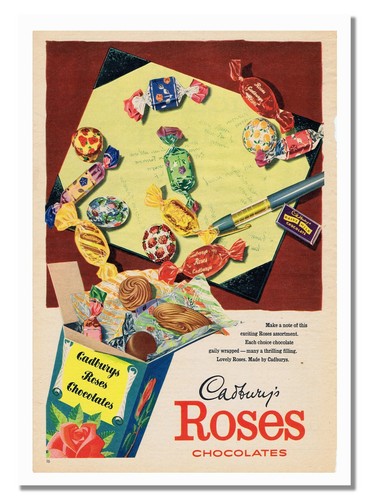 Cadburys roses milk chocolates - roses,