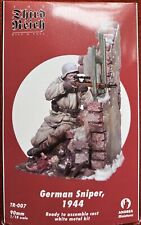 Andreas 90mm Figure of German Sniper 1944, In Resin/White Metal