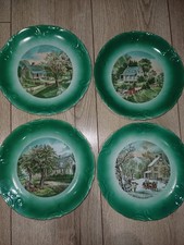 Vintage Porcelain Plates The