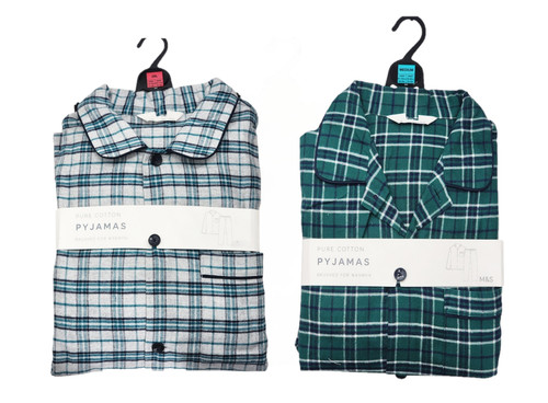 Brushed cotton checked - m&s,