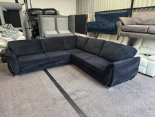 black velvet large corner sofa 288/288cm "Local delivery possible"