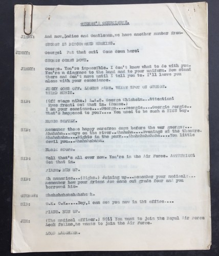 Original sid colin 1943 script - original,