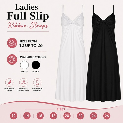 Ladies soft full slip ribbon - soft,