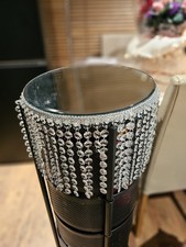 5 GLASS MIRROR PLATES WITH