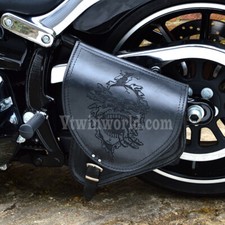 Leather swingarm saddle bag - swingarm,