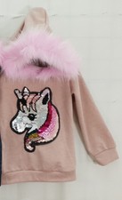 girls kids unicorn hoodie