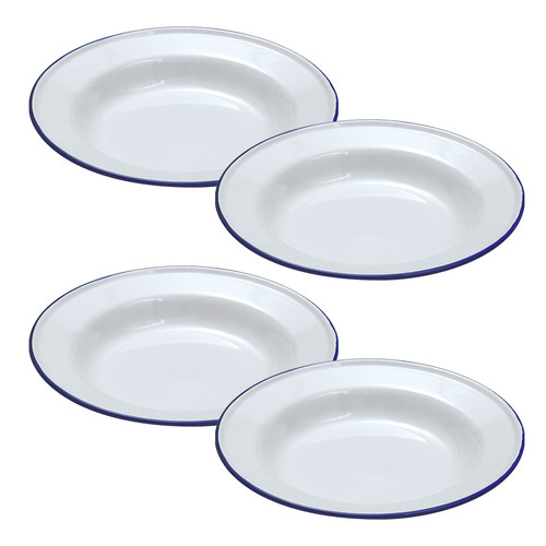 Falcon white enamel blue - x,