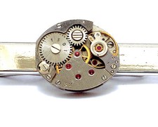 Ruby Watch Movement Tie Clip