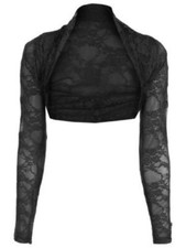 Ladies Womens Cropped Lace