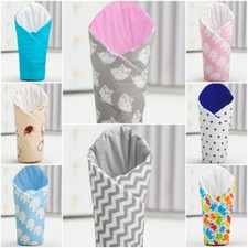 best price ! BABY SWADDLE WRAP SNUGGLE NEWBORN BLANKET PRAM QUILT SLEEPING BAG 