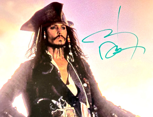 Johnny depp signed capt jack - johnny,