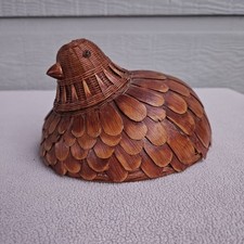 VTG Split Wood Lidded Chicken