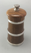 Modern Silver & Oak Pepper