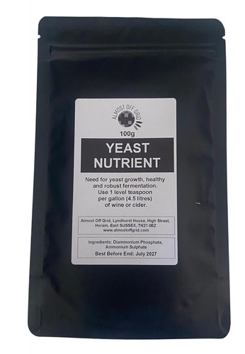 Yeast nutrient 100g - nutrient, homebrew
