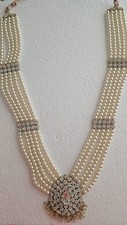 Indian  Pakistani jewellery Wedding Bollywood necklace rani  haar mala crystals