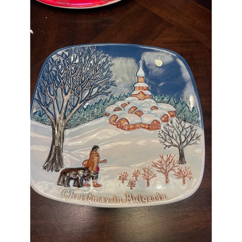 Christmas bulgaria plate - christmas, in