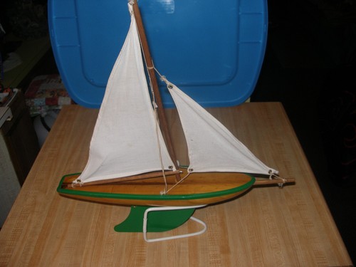 Vintage yacht wood - yacht, toy