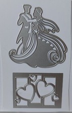 Wedding Themed Die Set - Bride, Groom, Heart Panel