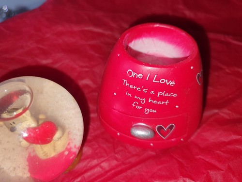 Valentines snow globe - valentines,
