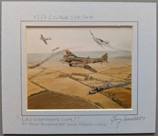 21 Squadron Blenheims Over Sedan 1940 - Signed Print - RAF - WW2