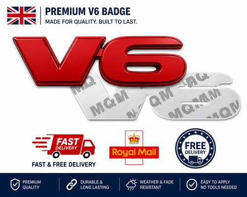 Red car badge emblem - red,