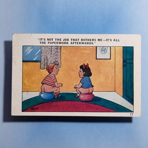 Comic postcard 1975 children - comic,