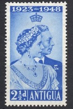 Antigua 1948 royal silver - antigua,