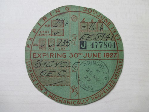 Tax disc old vintage - disc, vehicle