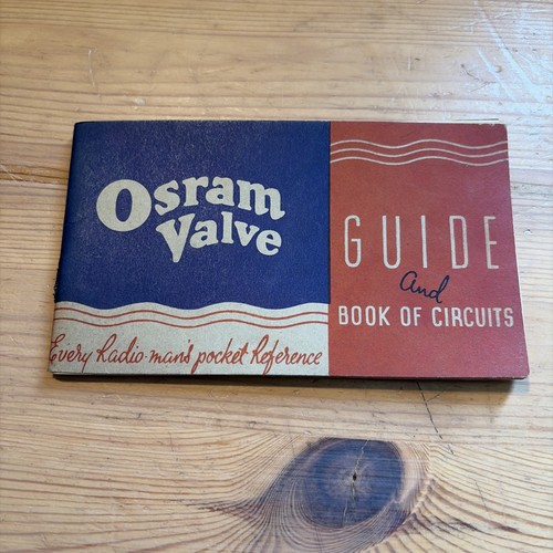 1937 osram valve guide book - valve,