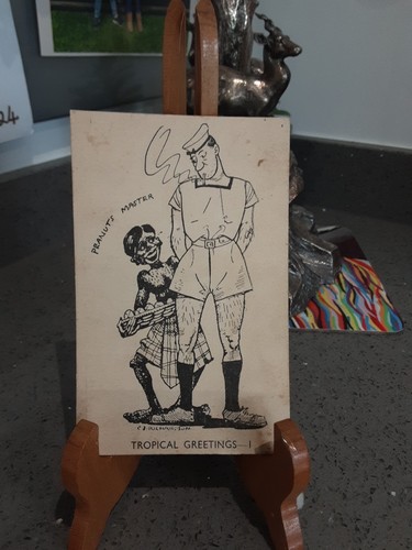 Ww2 period postcard tropical - period,