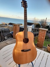 Dowina Vintage Series Pure Dreadnought Acoustic Guitar, All Solid tonewood, Case