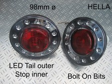 2 HELLA LED Ring Rear TAIL &