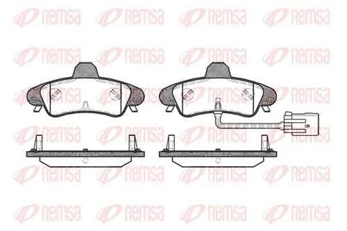 Brake pads rear axle 0433 - brake,