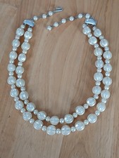 Vintage Necklace Faux Pearl