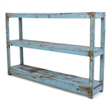 Vintage Wooden Rustic Shelves Shelving Rack Shop Display