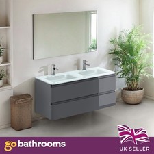 1200mm Double Vanity Unit Wall