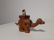 The Flinstones Fred Flintstone and Dino - Toy Figure 11 cm - Vintage