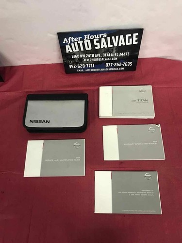 Owners manual nissan titan - manual,
