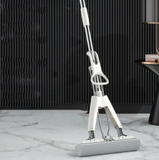 White Mop Pro Ultra Absorbing Drying Sponge Telescopic Handle Plus 1 Head