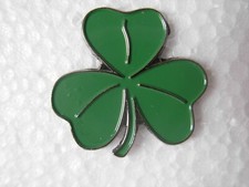 Shamrock pin badge. Lapel
