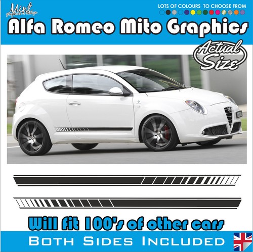 Alfa romeo mito side stripes - romeo,