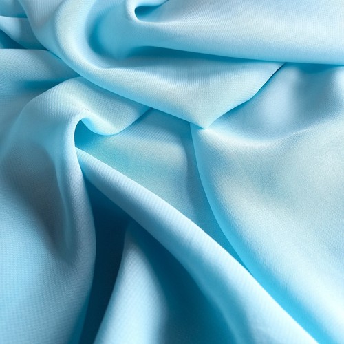 Pastel blue woven chiffon - pastel,