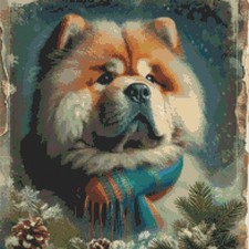 Chow Chow Puppy Dog Vintage
