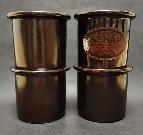 Pharmacy mustard jar set - set, 4
