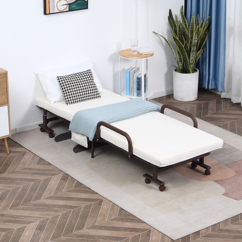 Folding bed with mattress - bed,