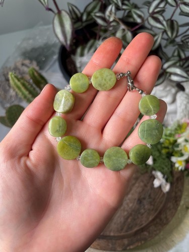 Green opal with herkimer - green,