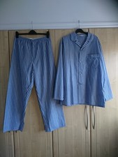M&S MENS GREY/BLUE STRIPE